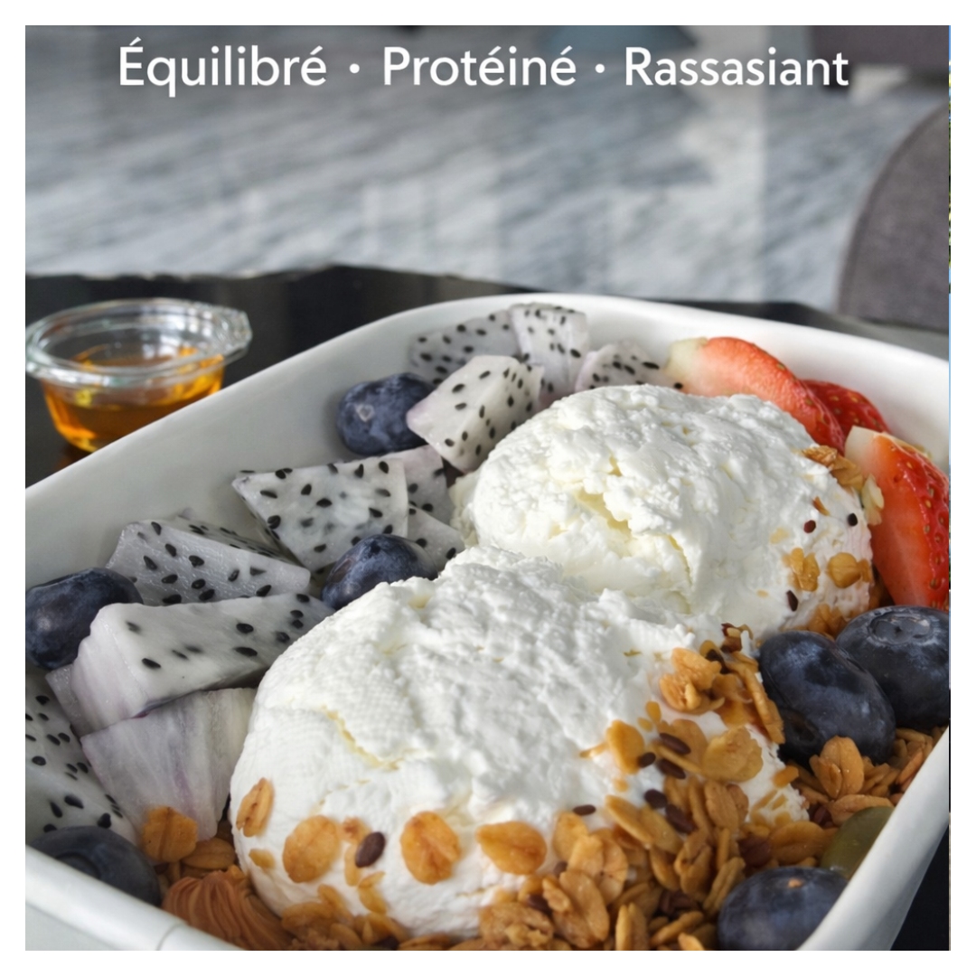 Petit-déjeuner équilibré et protéiné